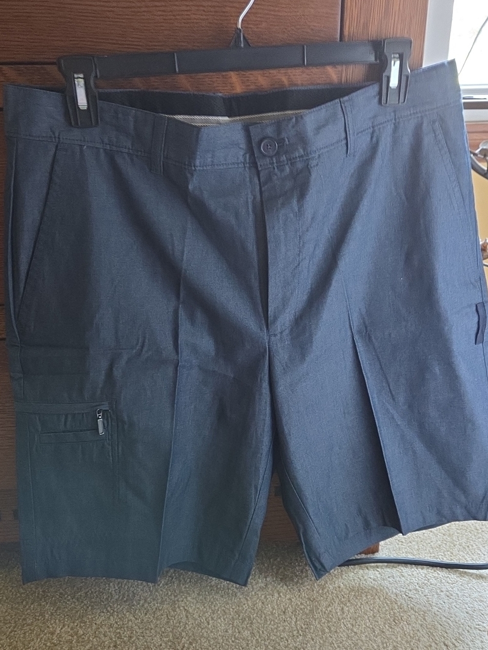 Men's Greg Norman Dark Navy Casual Cargo Shorts